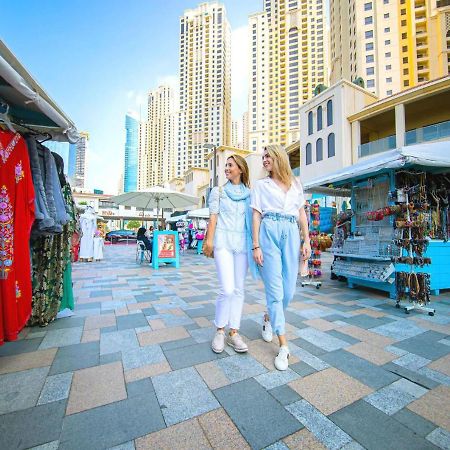 Luxury Jbr - Sea View - 5* Beach Resorts Access! Dubaj Kültér fotó
