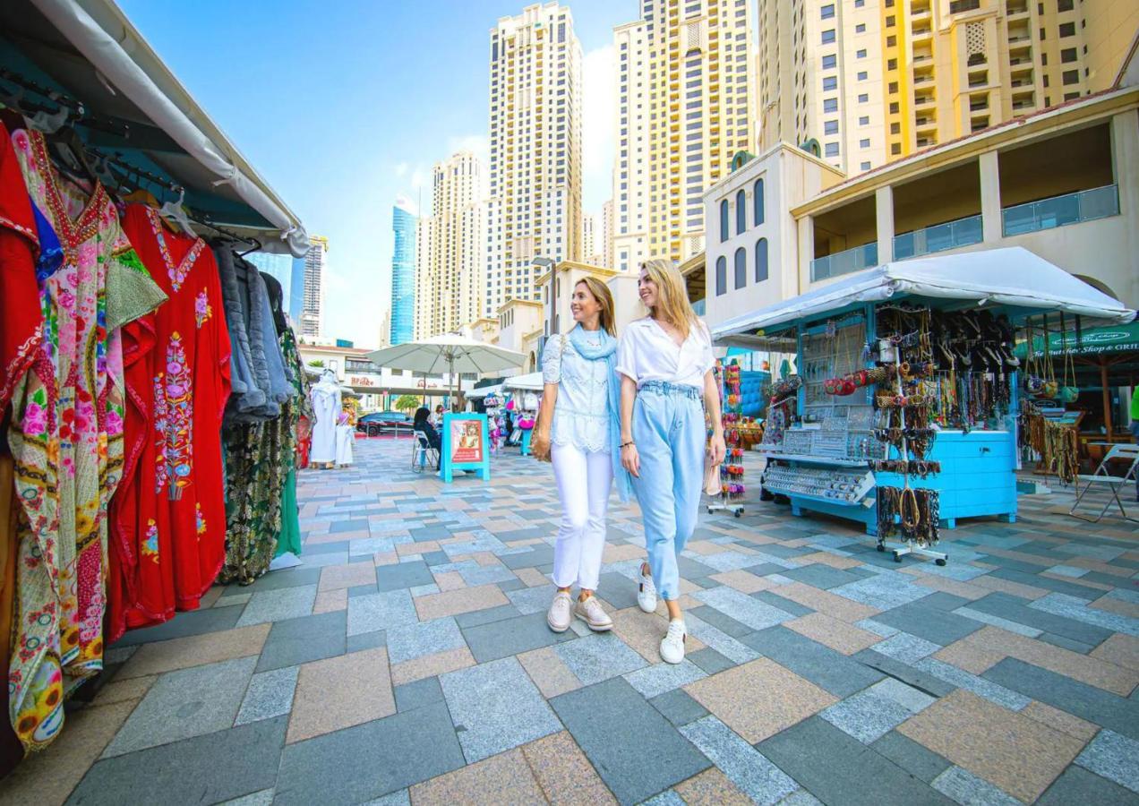 Luxury Jbr - Sea View - 5* Beach Resorts Access! Dubaj Kültér fotó